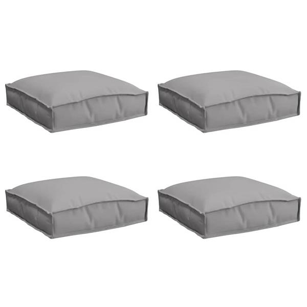 Grote foto vidaxl palletkussen voor zitting 4 pcs grijs 40 x 40 x 8 cm huis en inrichting woningdecoratie