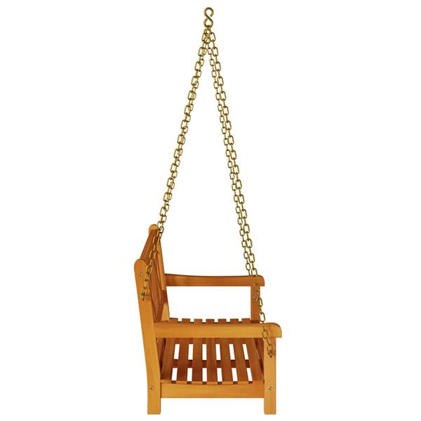 Grote foto vidaxl tuin hangbank bruin 119 x 35 x 47cm massief acaciahout tuin en terras tuinmeubelen