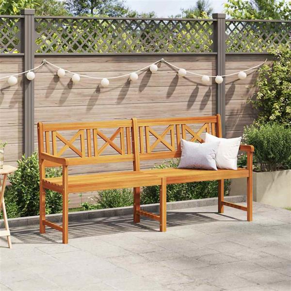 Grote foto vidaxl tuinbank bruin 180 x 56 x 90cm massief acaciahout tuin en terras tuinmeubelen