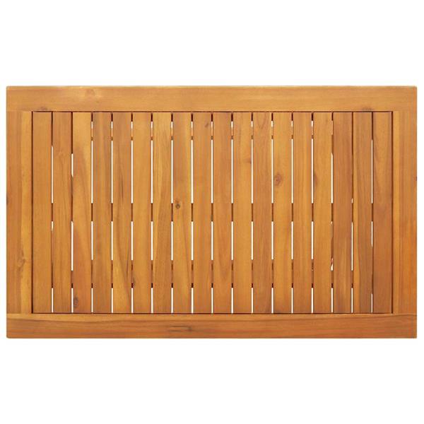 Grote foto vidaxl bistroset 5 pcs bruin massief acaciahout tuin en terras tuinmeubelen