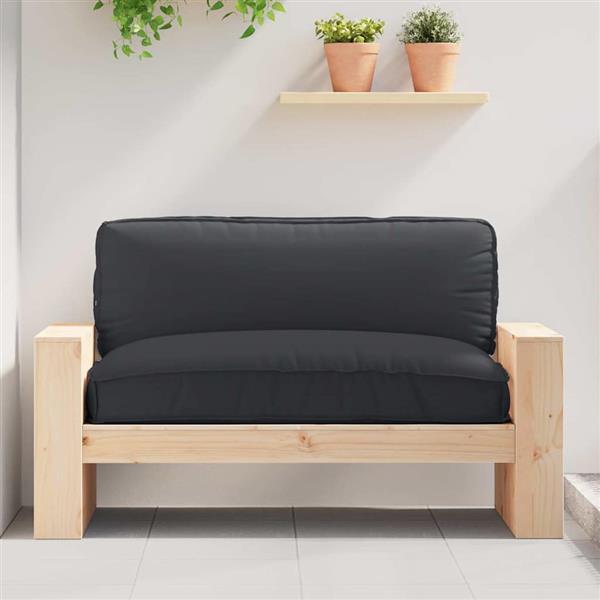 Grote foto vidaxl palletkussen voor zitting zwart 120 x 80 x 12 cm oxford stof huis en inrichting woningdecoratie