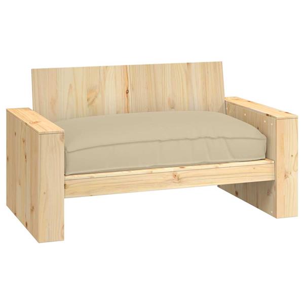 Grote foto vidaxl palletkussen voor zitting beige 120 x 80 x 12 cm oxford stof huis en inrichting woningdecoratie