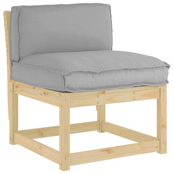 Grote foto vidaxl palletkussen voor rugleuning grijs 80 x 40 x 12 cm oxford stof huis en inrichting woningdecoratie