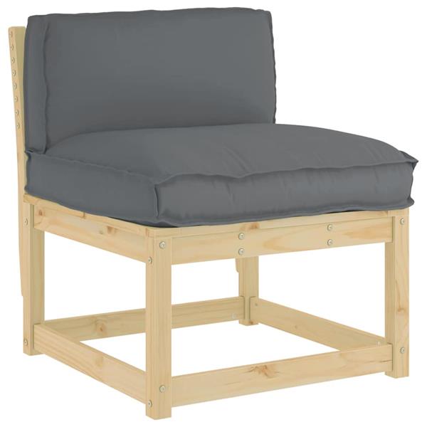 Grote foto vidaxl palletkussen voor rugleuning antraciet 80 x 40 x 12 cm huis en inrichting woningdecoratie