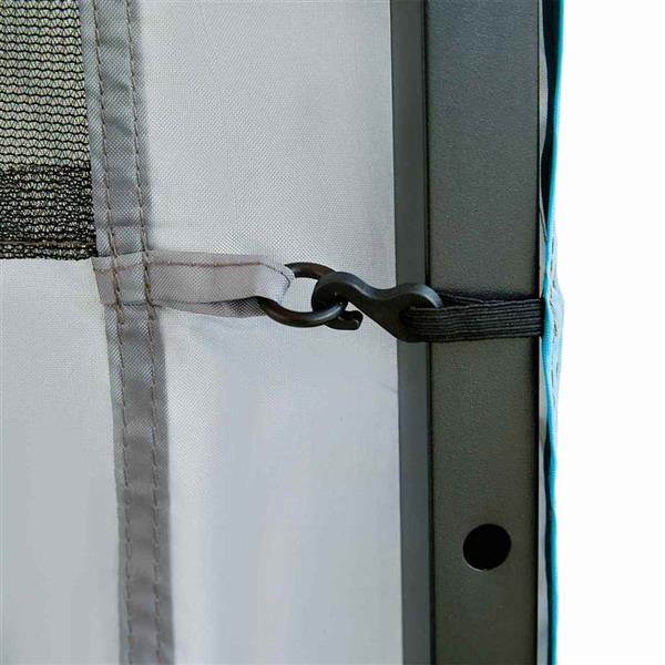 Grote foto vidaxl hangende tentorganiser met opslag grijs 320 x 182 cm caravans en kamperen tenten