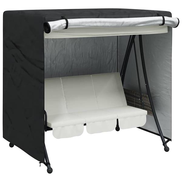 Grote foto vidaxl buitenmeubelhoes zwart 175 x 125 x 160 cm 600d stof tuin en terras tuinmeubelen