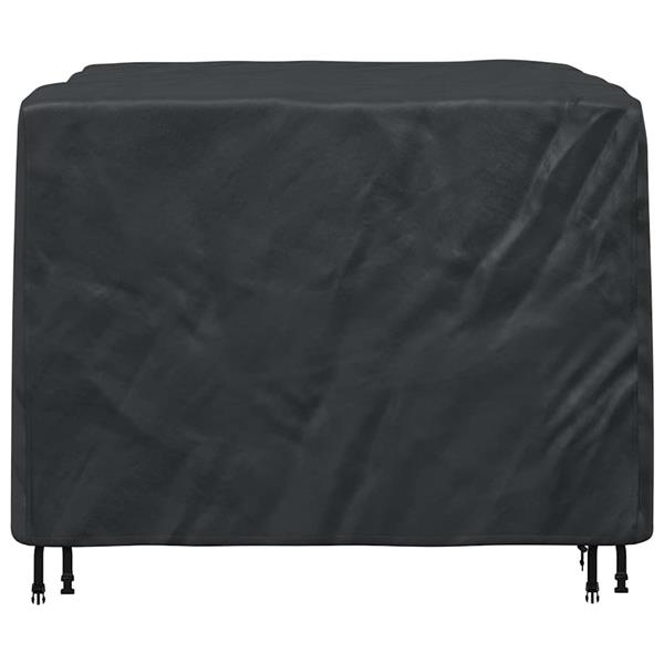 Grote foto vidaxl buitenmeubelhoes zwart 125 x 125 x 74 cm 420d stof tuin en terras tuinmeubelen