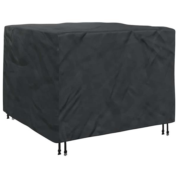 Grote foto vidaxl buitenmeubelhoes zwart 125 x 125 x 74 cm 420d stof tuin en terras tuinmeubelen