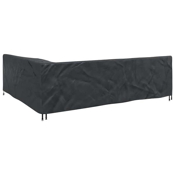 Grote foto vidaxl buitenmeubelhoes zwart 286 x 222 x 80 cm 420d stof tuin en terras tuinmeubelen