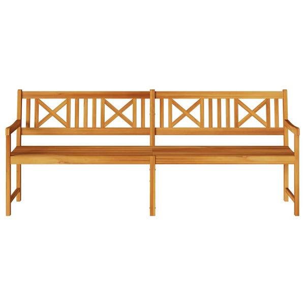 Grote foto vidaxl tuinbank bruin 220 x 56 x 90cm massief acaciahout tuin en terras tuinmeubelen