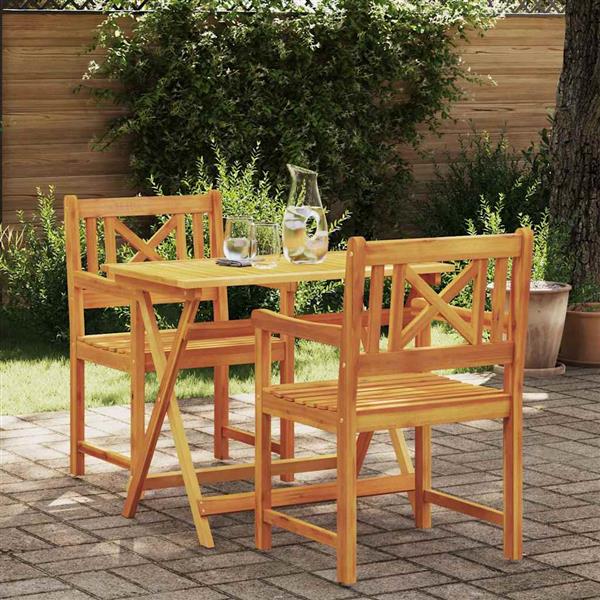 Grote foto vidaxl tuinstoel 2 pcs bruin 56 x 56 x 90 cm massief acaciahout tuin en terras tuinmeubelen