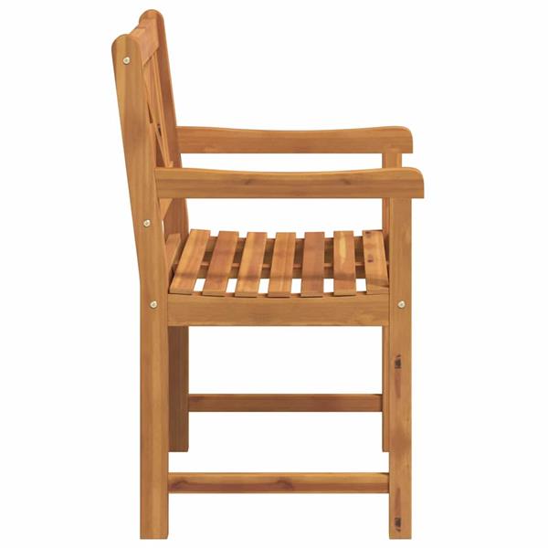 Grote foto vidaxl tuinstoel 2 pcs bruin 56 x 56 x 90 cm massief acaciahout tuin en terras tuinmeubelen