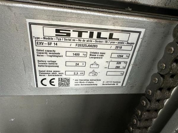 Grote foto vs 22315 elektrische triplex meerijd stapelaar still 5.316mm doe het zelf en verbouw hefwerktuigen