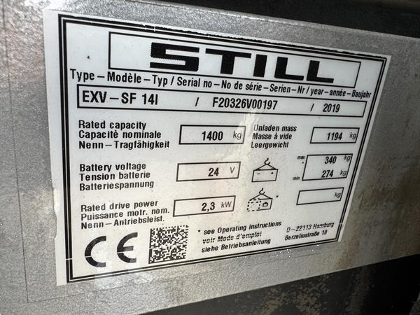 Grote foto vs 22318 elektrische triplex stapelaar still initiele lift 4.266mm doe het zelf en verbouw hefwerktuigen