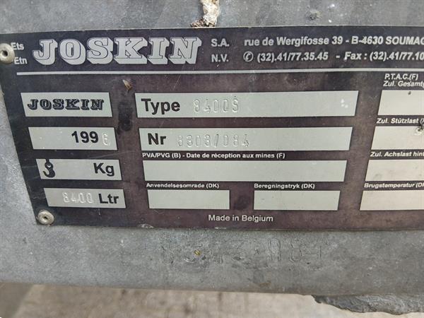 Grote foto joskin 8400 s mesttank watertank agrarisch mesttanks