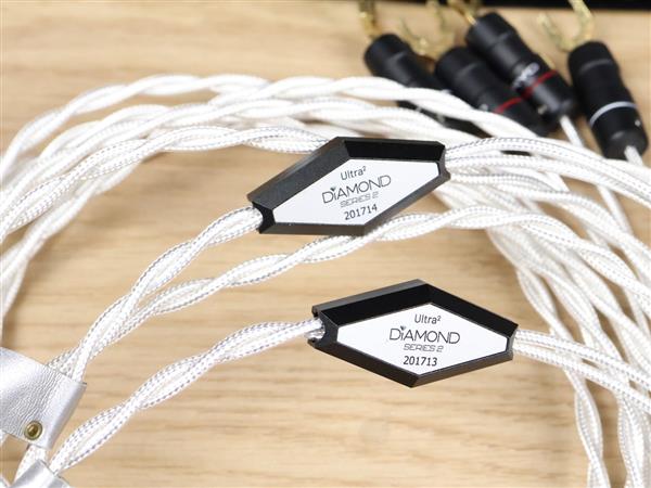 Grote foto crystal cable ultra2 diamond highend silver gold audio speaker cables 3 0 metre audio tv en foto onderdelen en accessoires
