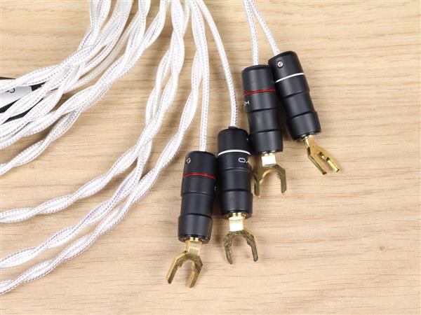 Grote foto crystal cable ultra2 diamond highend silver gold audio speaker cables 3 0 metre audio tv en foto onderdelen en accessoires
