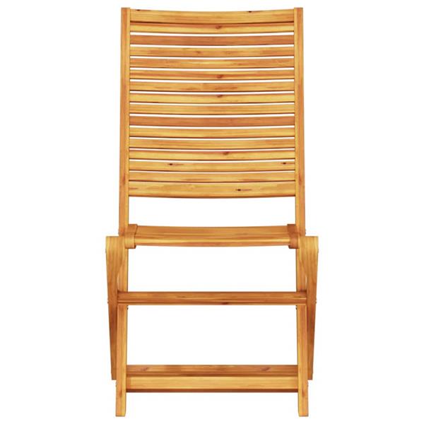 Grote foto vidaxl tuin eetset 5 pcs bruin massief acaciahout tuin en terras tuinmeubelen