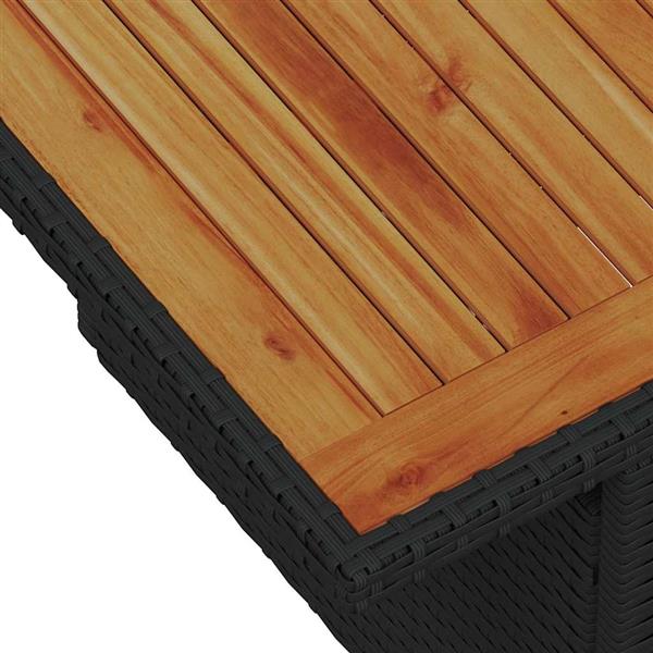 Grote foto vidaxl tuin sofa set met kussen handmatig 5 pcs zwart 100 x 55 x 73 cm tuin en terras tuinmeubelen