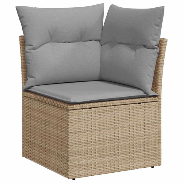 Grote foto vidaxl tuin sofa set 5 pcs beige en lichtgrijs 100 x 55 x 73 cm tuin en terras tuinmeubelen