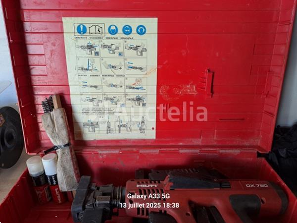 Grote foto metaalindustrie bekledingsspijkermachine hilti dx 750 doe het zelf en verbouw ijzerwaren en bevestigingsmiddelen