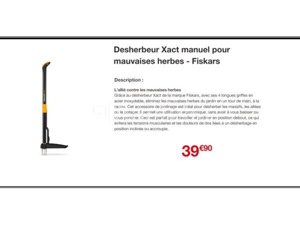 Grote foto fiskars 4 tands onkruidverdelger doe het zelf en verbouw gereedschappen en machines