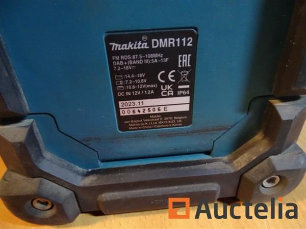 Grote foto radio makita dmr112 ip64 bluetooth dab agrarisch veegmachines