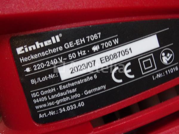 Grote foto elektrische heggenschaar einhell ge eh 7067 doe het zelf en verbouw gereedschappen en machines