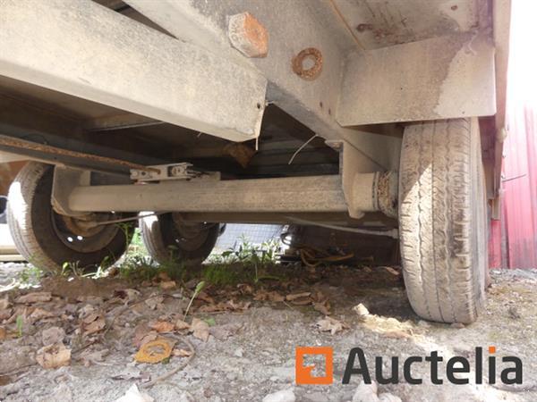 Grote foto dubbelassige aanhangwagen pvc silo en geluid container agrarisch aanhangwagens