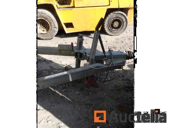 Grote foto dubbelassige aanhangwagen pvc silo en geluid container agrarisch aanhangwagens