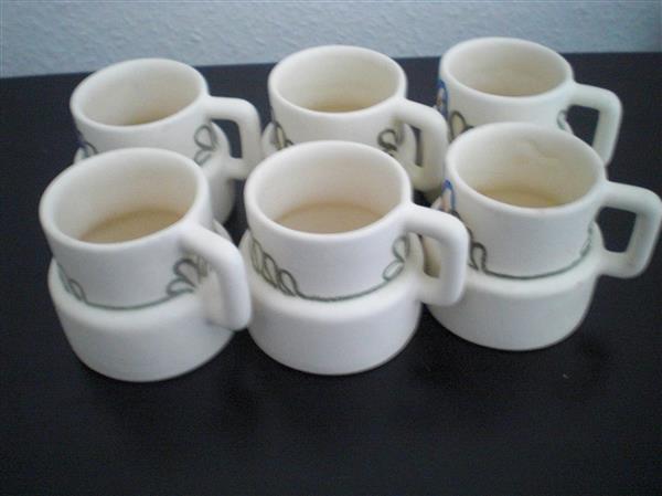 Grote foto 6 aardewerk kopjes huis en inrichting servies