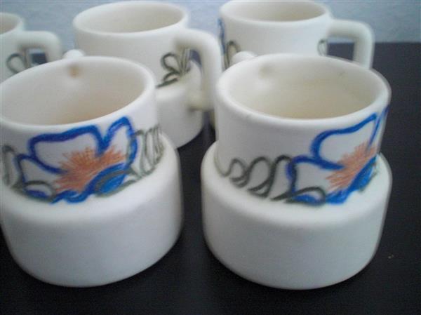 Grote foto 6 aardewerk kopjes huis en inrichting servies