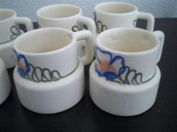 Grote foto 6 aardewerk kopjes huis en inrichting servies