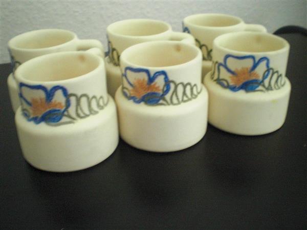 Grote foto 6 aardewerk kopjes huis en inrichting servies