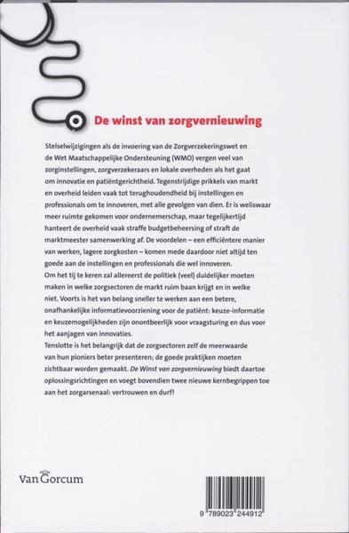Grote foto de winst van zorgvernieuwing boeken overige boeken