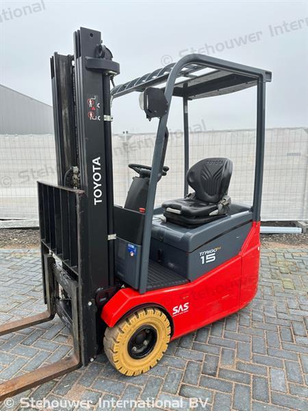 Grote foto toyota 7fbest15 elektro heftruck 1.5 tons elektrische vorkheftruck agrarisch heftrucks