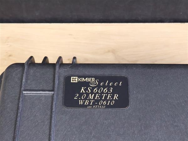 Grote foto kimber kable select ks 6063 highend audio speaker cables 2 0 metre audio tv en foto onderdelen en accessoires