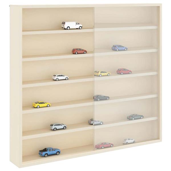 Grote foto vidaxl houten verzameldisplaycase bruin 60 x 8.5 x 54 cm multiplex huis en inrichting woningdecoratie