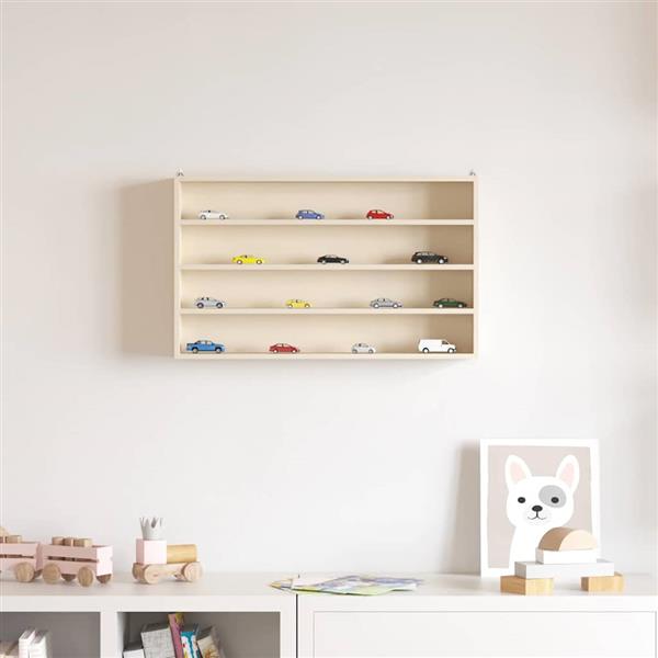 Grote foto vidaxl houten verzameldisplaycase bruin 60 x 8.5 x 37 cm multiplex huis en inrichting woningdecoratie