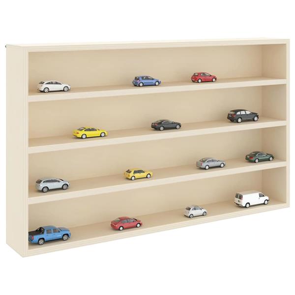 Grote foto vidaxl houten verzameldisplaycase bruin 60 x 8.5 x 37 cm multiplex huis en inrichting woningdecoratie