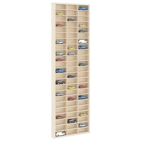 Grote foto vidaxl display case met opslag bruin 30 x 4.5 x 96 cm bewerkt hout huis en inrichting woningdecoratie