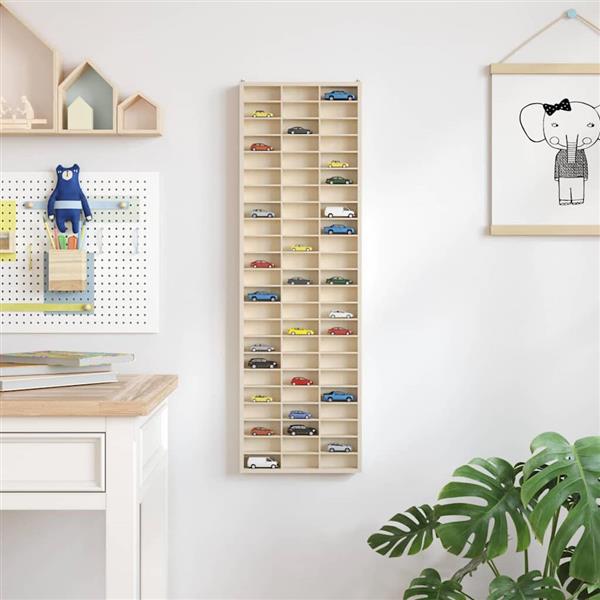 Grote foto vidaxl display case met opslag bruin 30 x 4.5 x 96 cm bewerkt hout huis en inrichting woningdecoratie