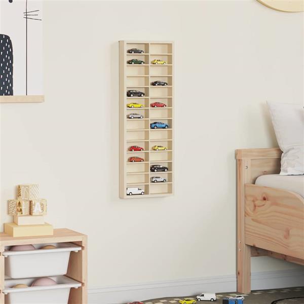 Grote foto vidaxl display case met opslag bruin 21 x 4 5 x 59 cm bewerkt hout huis en inrichting woningdecoratie