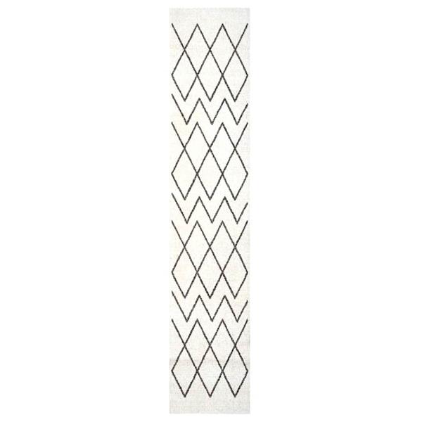 Grote foto vidaxl keuken mat geometric geometrisch 60 x 300 cm fluweel tuin en terras overige tuin en terras