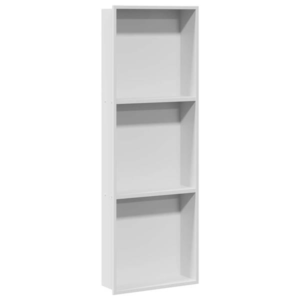 Grote foto vidaxl douche niche wit 90 x 30 x 9.5 cm roestvrij staal huis en inrichting complete badkamers