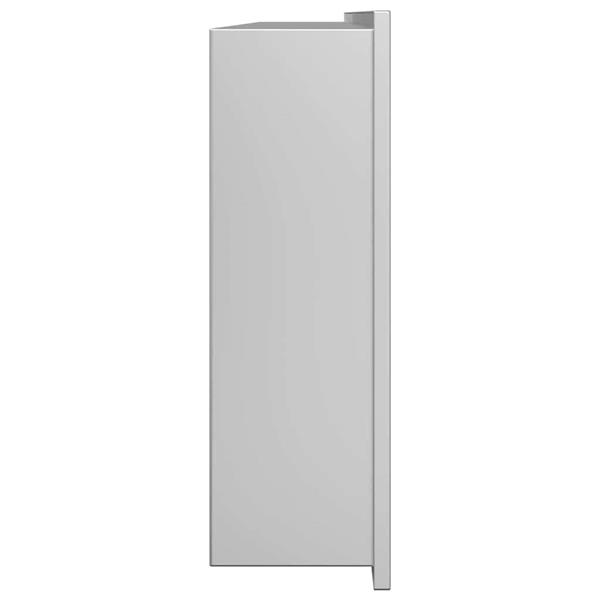 Grote foto vidaxl douche niche zilver 90 x 30 x 9.5 cm roestvrij staal huis en inrichting complete badkamers