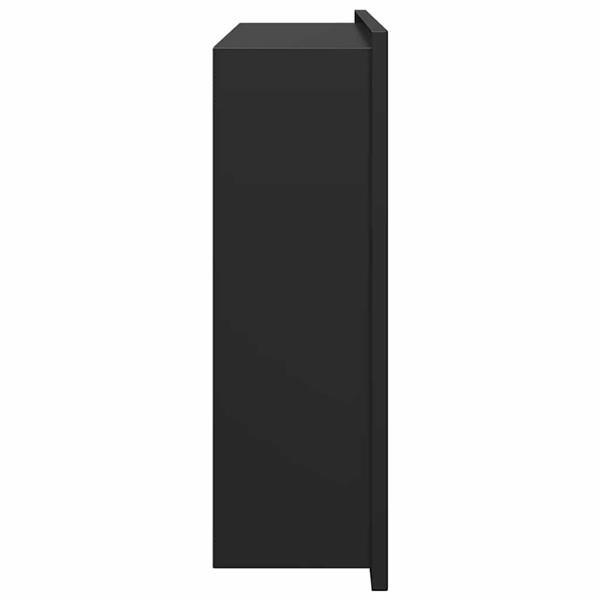 Grote foto vidaxl douche niche zwart 45 x 30 x 9.5 cm roestvrij staal huis en inrichting complete badkamers