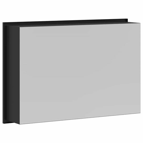 Grote foto vidaxl douche niche zwart 45 x 30 x 9.5 cm roestvrij staal huis en inrichting complete badkamers