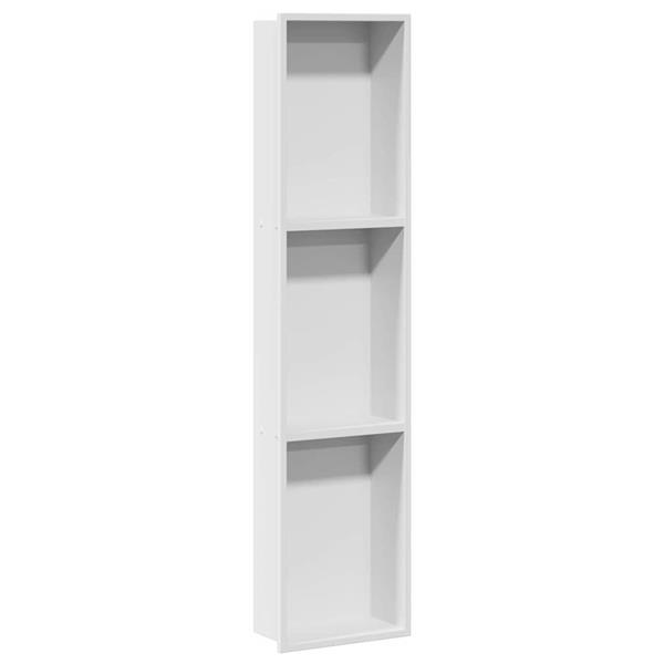 Grote foto vidaxl douche niche wit 90 x 20 x 9.5 cm roestvrij staal huis en inrichting complete badkamers