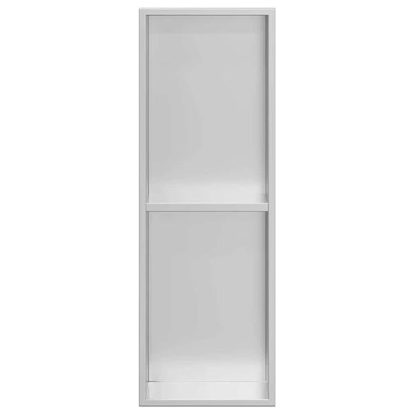 Grote foto vidaxl douche niche zilver 60 x 20 x 9.5 cm roestvrij staal huis en inrichting complete badkamers